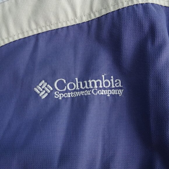 Columbia Blue/Gray Full Zip Windbreaker Size large - Picture 3 of 6